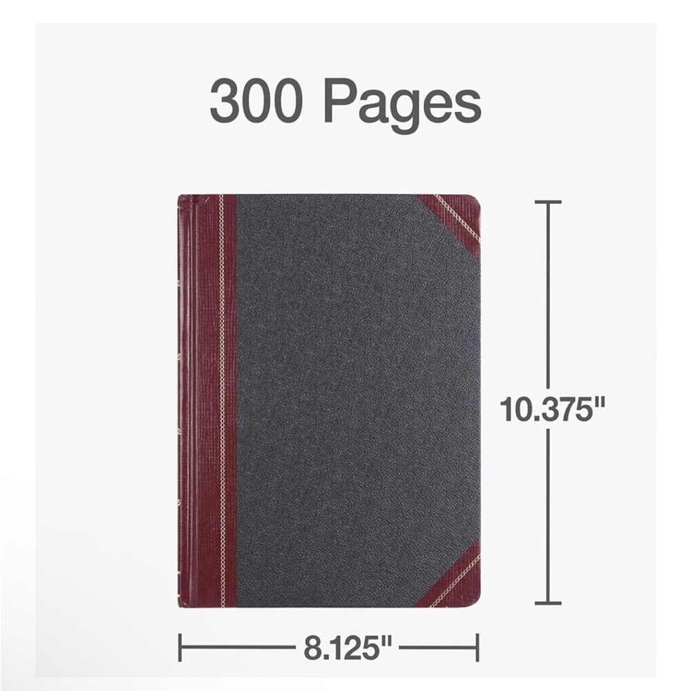 Open box Boorum & Pease 21300R Columnar Book,Record Ruled,300 Pages